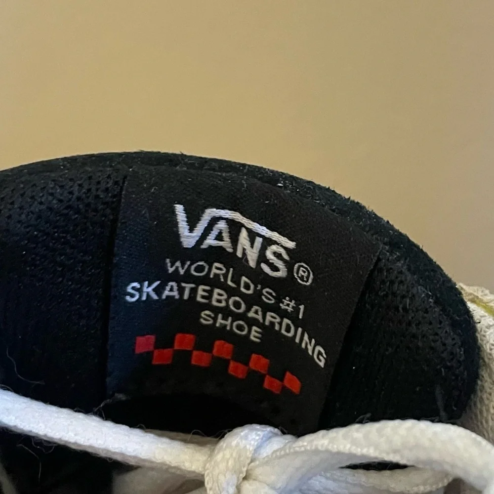 Vans Cream Blue Sneakers Mesh Pink Yellow Accents – Men 6 / Women 7.5 - Picture 16 of 16